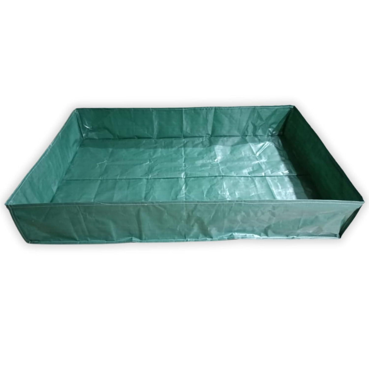 SINGHAL HDPE UV Protected Green Color Rectangular Plants Grow Bags, 6x4x1 Ft - Ideal for Vegetable Terrace Gardening (6 x 4 x 1 Feet) - Singhal Mart