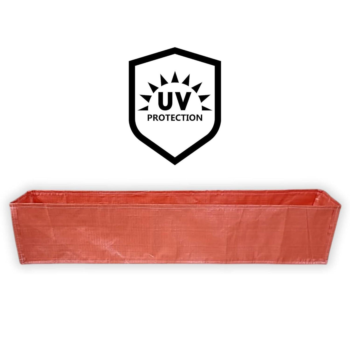SINGHAL HDPE UV Protected Rectangular Grow Bags 60x12x12 Inches, Ideal for Terrace and Vegetable Gardening (Orange) - Singhal Mart