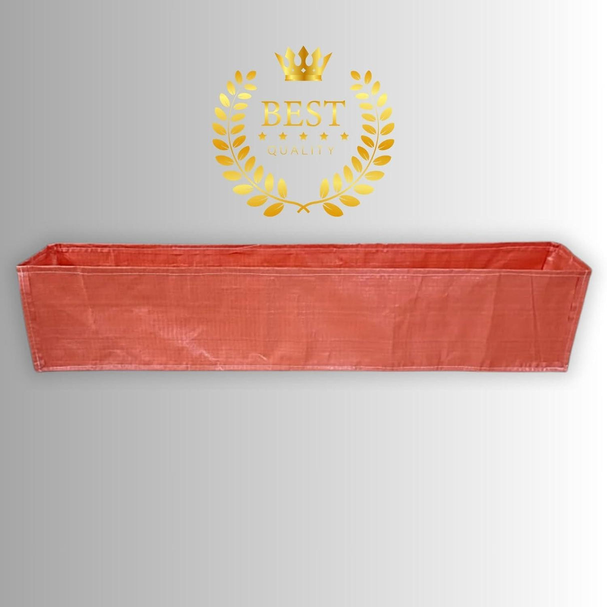 SINGHAL HDPE UV Protected Rectangular Grow Bags 60x12x12 Inches, Ideal for Terrace and Vegetable Gardening (Orange) - Singhal Mart