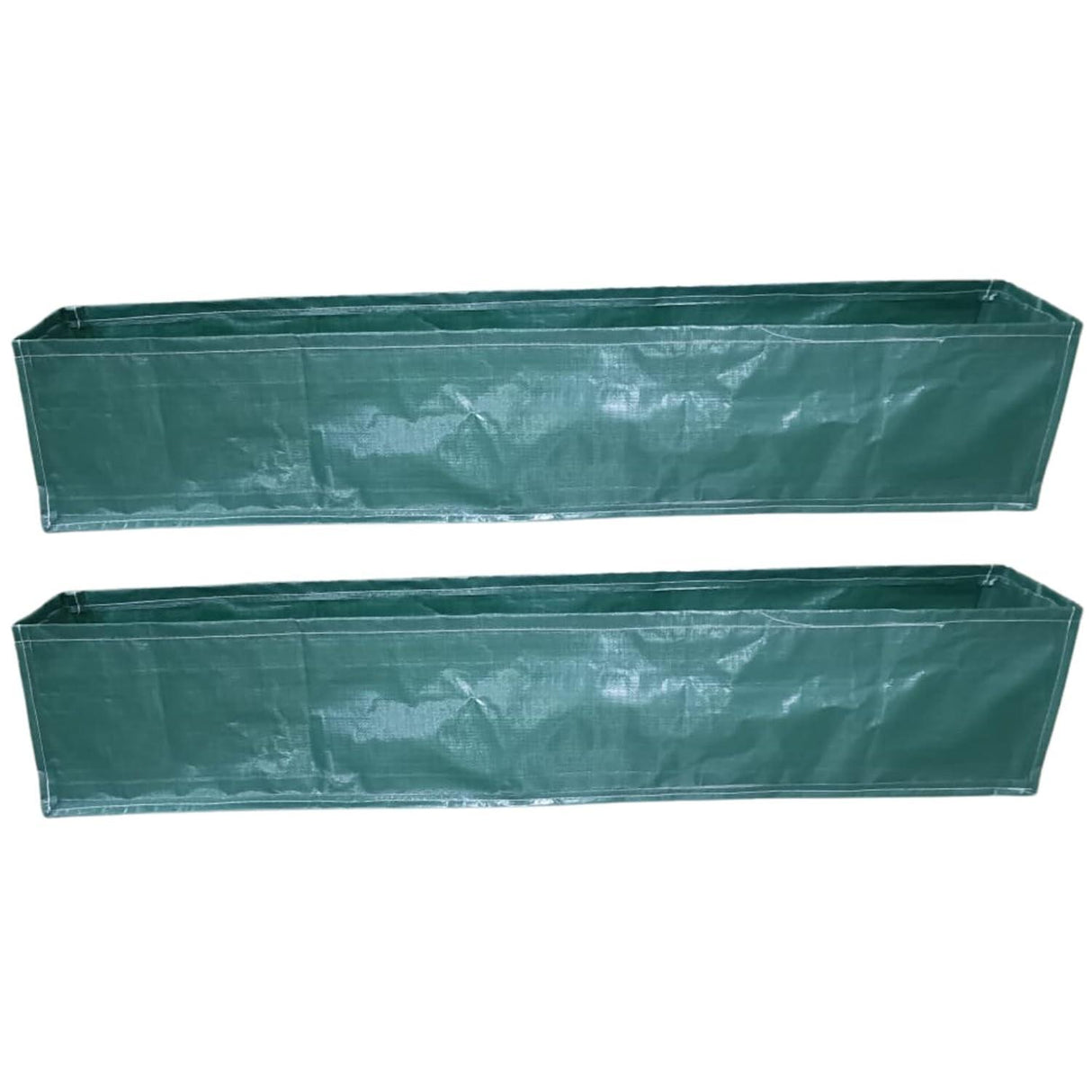 SINGHAL HDPE UV Protected Rectangular Grow Bags 60x12x12 Inches Pack of 2, Ideal for Terrace and Vegetable Gardening (Green) - Singhal Mart