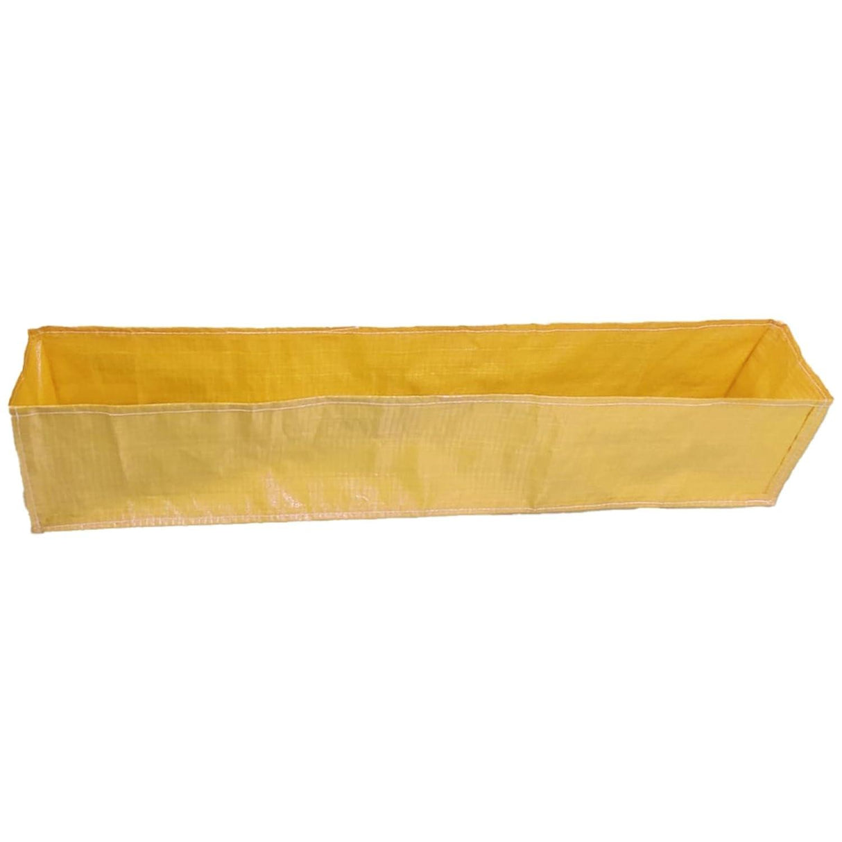 SINGHAL HDPE UV Protected Rectangular Grow Bags 60x12x12 Inches Pack of 2, Ideal for Terrace and Vegetable Gardening (Yellow) - Singhal Mart