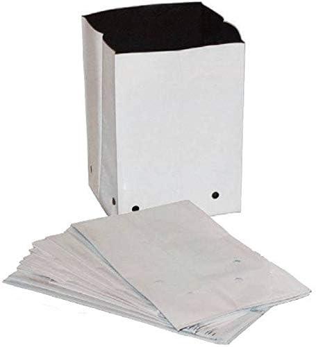 SINGHAL Poly Grow Bags Perfect for Vegetable and Flowering Plants, White Outside, Black Inside Grow Bag, 24x24x40 Cms -20 pcs - Singhal Mart