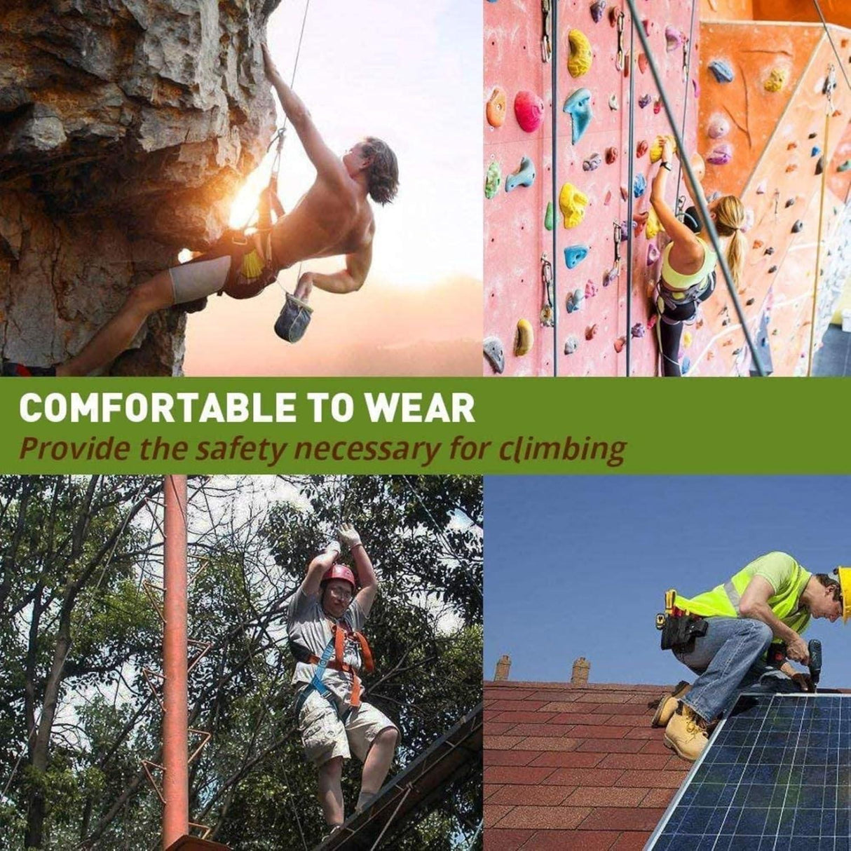 Safety Belt Harness – Adjustable Full Body Climbing Harness for Men and Women, Includes 1 Scaffolding Hook for Enhanced Safety and Security - Singhal Mart