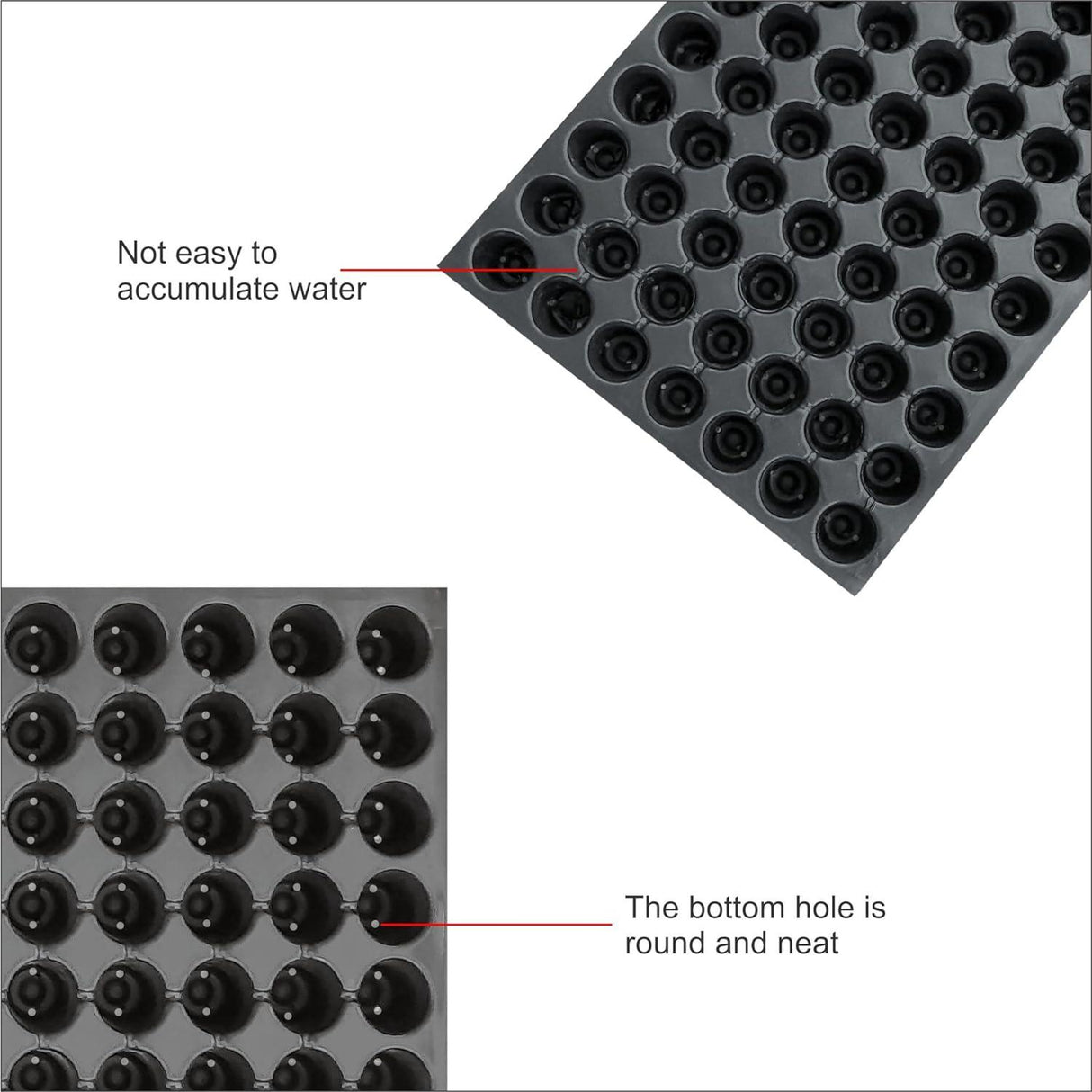 Seedling Tray Pack of 12 – Black 98-Hole Germination Trays for Seedlings, Nursery Plants, Reusable Plastic Trays for Efficient Garden Seeding - Singhal Mart