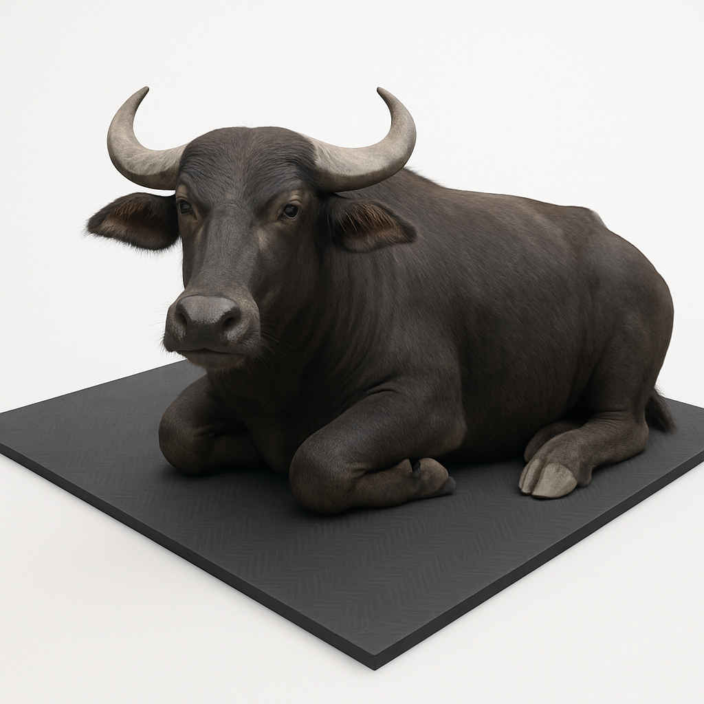 Cow-Mat Animal Feeding Mat, measuring 8 x 5 feet, designed to enhance comfort and efficiency for your livestock feeding needs