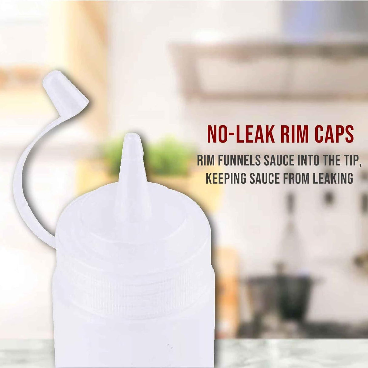 Set of 12 plastic squeeze bottles with caps, perfect for ketchup, mustard, and sauces. Each bottle holds 150 ML for easy dispensing - Singhal Mart