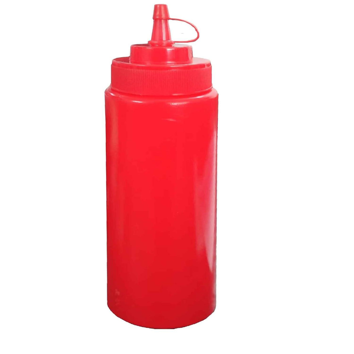 Set of 4 plastic squeeze bottles with caps, perfect for ketchup, mustard, and sauces. Each 150 ML bottle ensures easy dispensing and organized storage - Singhal Mart