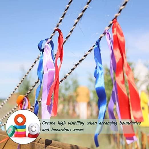 Set of 6 Colorful PVC Curling Ribbons for DIY Gifts and Crafts—Perfect for Christmas, Weddings, Birthdays, Gift Wrapping, and Party Decor - Singhal Mart