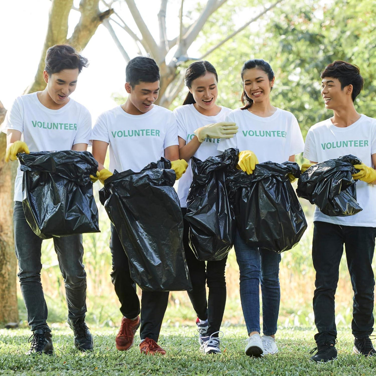 Singhal 120 Micron 18x21 Inch Garbage Bags | Pack of 25 | Medium size, durable plastic trash bags for kitchens, offices, warehouses, restaurants, and hotels - Singhal Mart