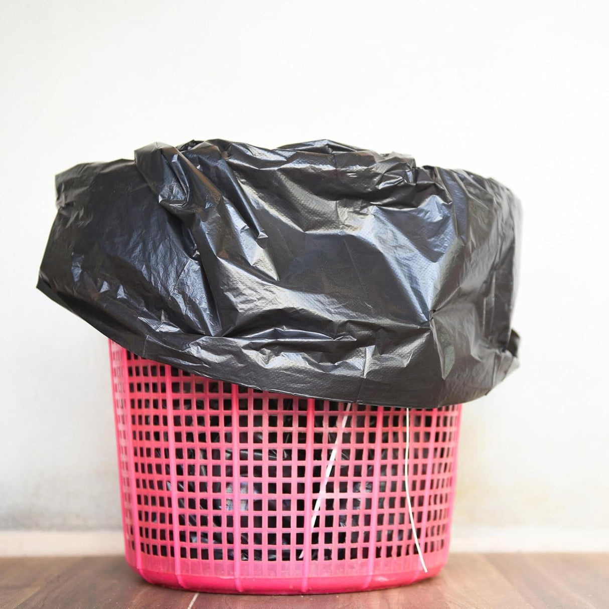 Singhal 120 Micron 18x21 Inch Garbage Bags | Pack of 25 | Medium size, durable plastic trash bags for kitchens, offices, warehouses, restaurants, and hotels - Singhal Mart