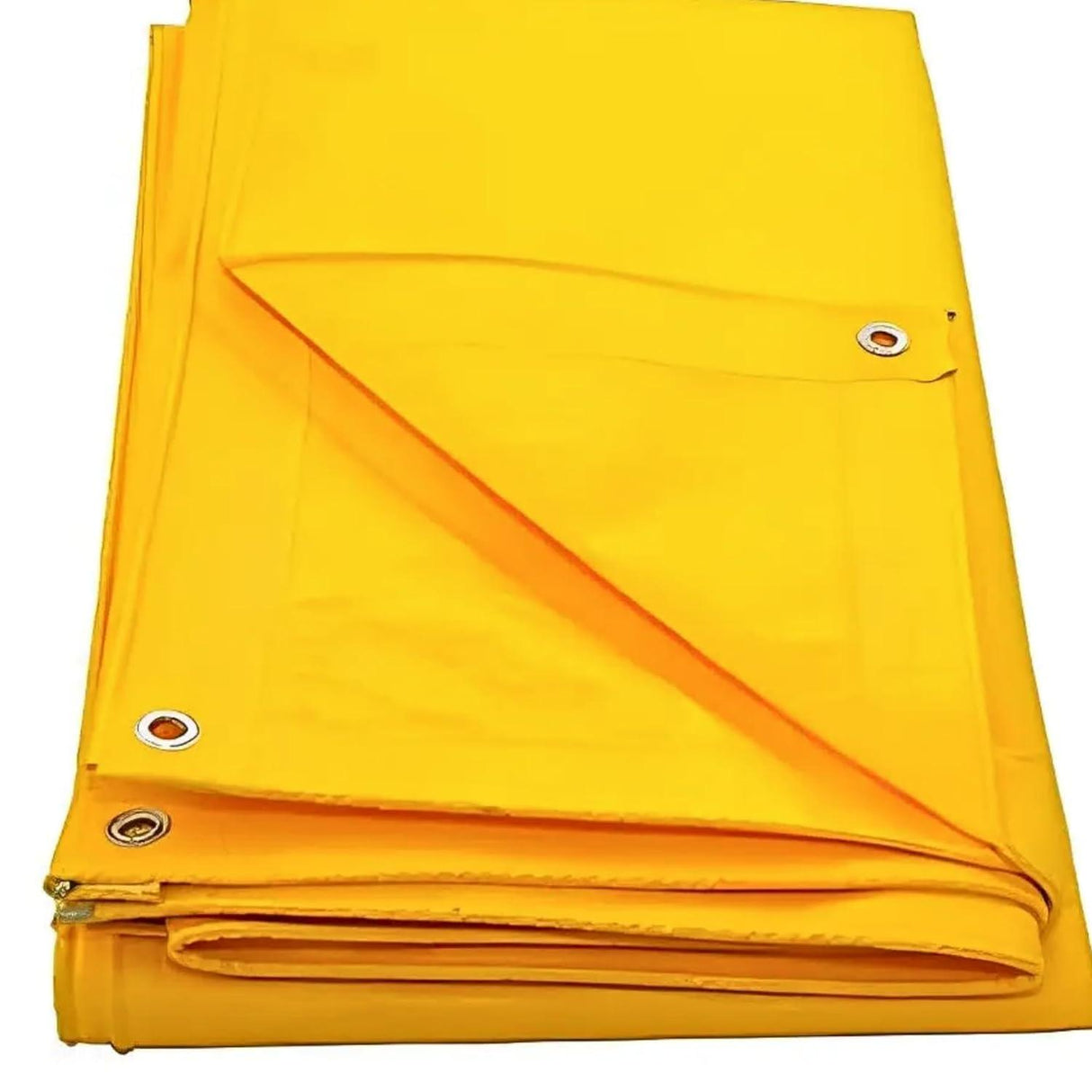 Singhal 18x24ft 170 GSM Tarpaulin Sheet Waterproof Pure Virgin HDPE UV Treated Heavy Duty Tadpatri, Tirpal, Multipurpose Sheet Yellow, Strong Aluminium Eyelets Every Corner - Singhal Mart