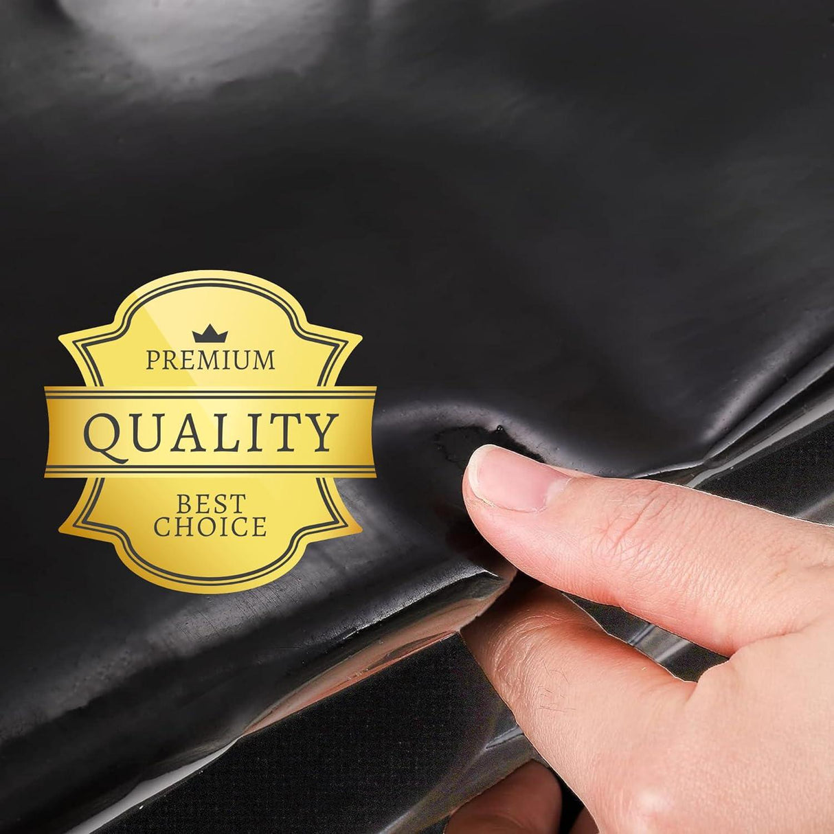 Singhal 250 Micron HDPE Pond Liner Sheet Geomembrane Sheet 4.23ft x 20ft, Heavy Duty Small Garden Backyard Waterfall Lilly Ponds Lining Fabric (Black) - Singhal Mart