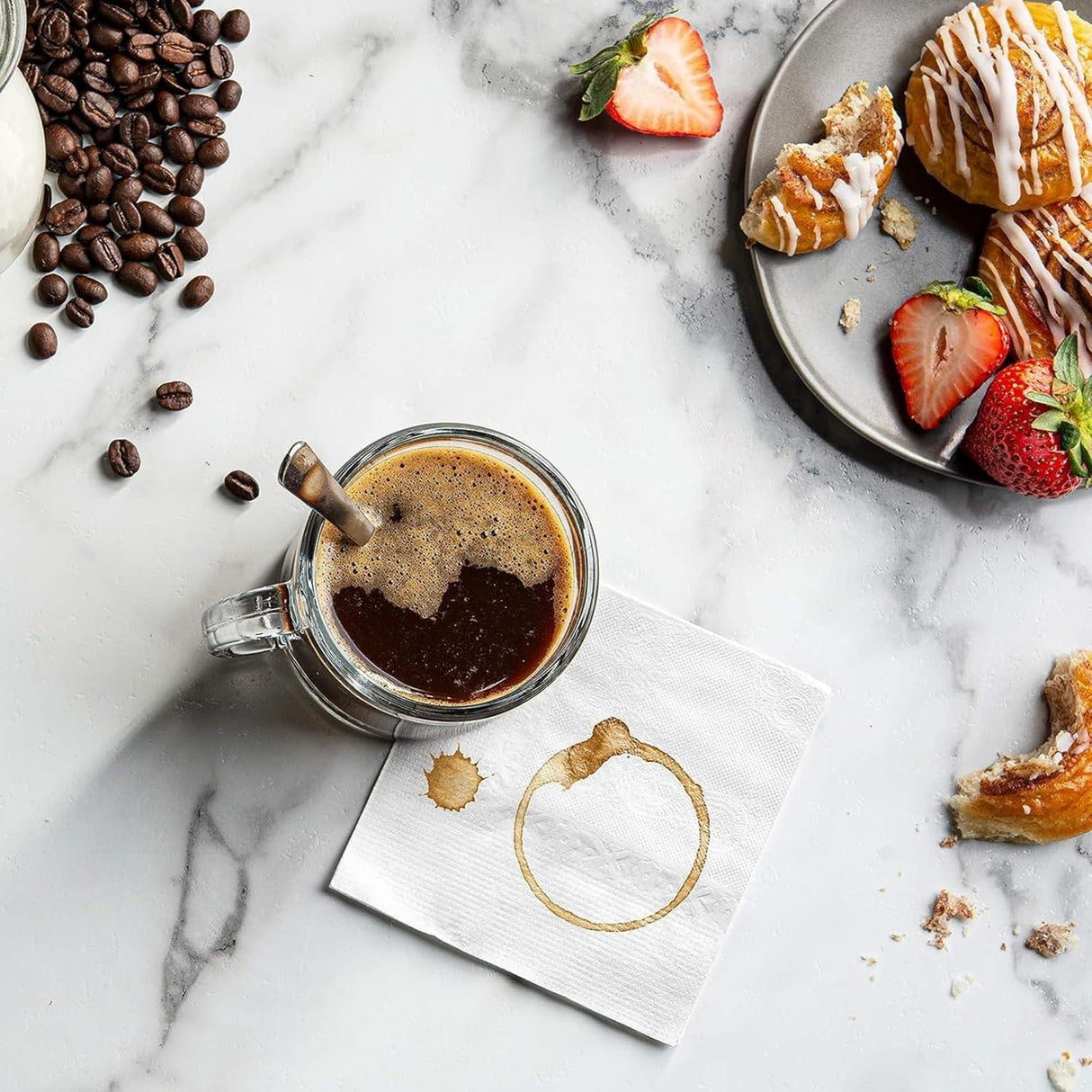 Singhal 2 Ply Plain Tissue Paper Napkins, 30x30 CM - Pack of 6, 50 Pulls Per Pack, 300 Sheets Total for Home and Events - Singhal Mart