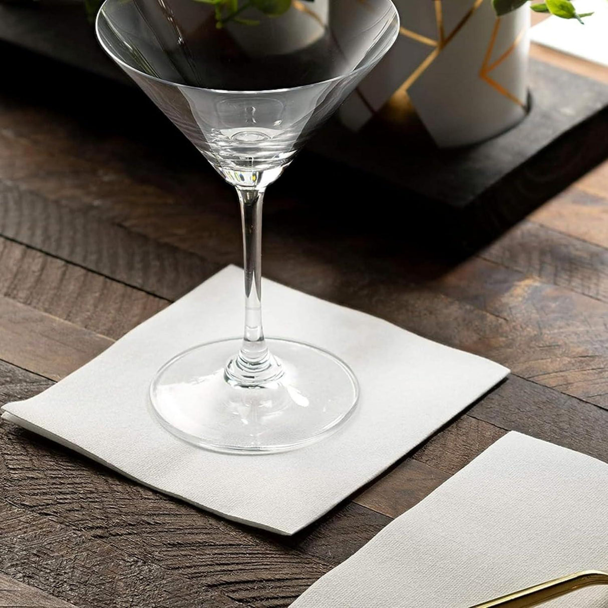 Singhal 2 Ply Plain Tissue Paper Napkins, 30x30 CM - Pack of 6, 50 Pulls Per Pack, 300 Sheets Total for Home and Events - Singhal Mart