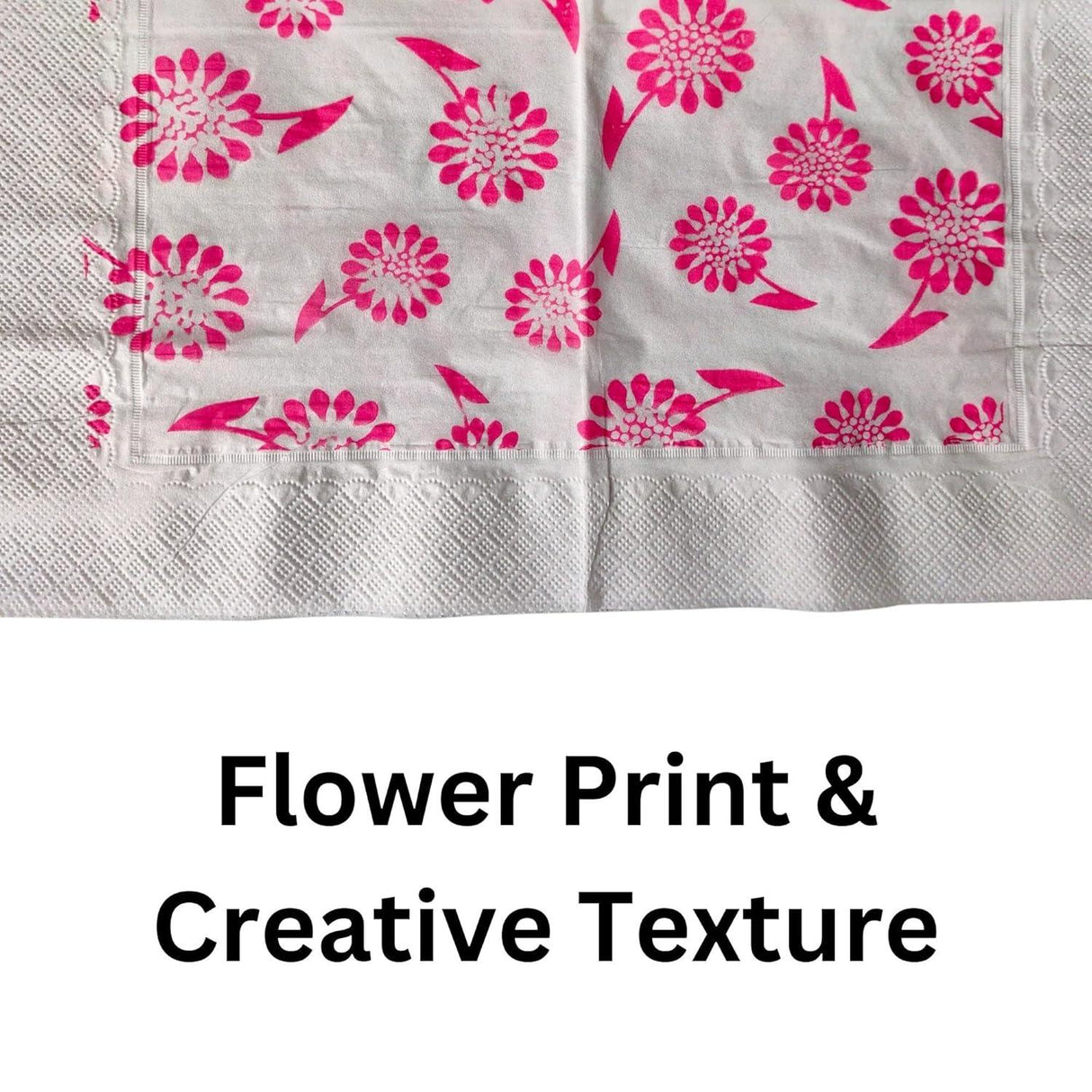 Singhal 2 Ply Printed Tissue Paper Napkins, 33x33 CM - Pack of 1 with 50 Pulls and 50 Sheets for Stylish and Practical Use - Singhal Mart