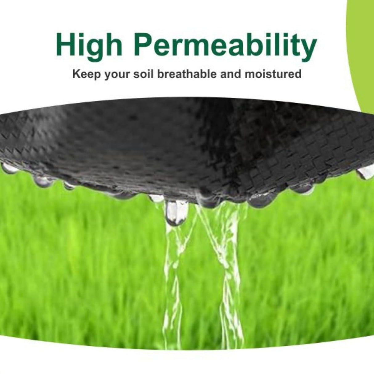 Singhal Garden Weed Control Mat 1x40m, Heavy Duty 125 GSM Landscape Fabric, Eco-Friendly Black Weed Block for Effective Garden Bed Protection - Singhal Mart