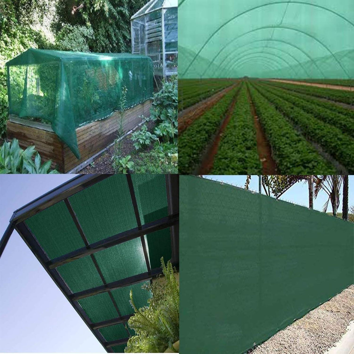Singhal HDPE Shade Net 90% UV Protection, 10x60 Ft – Ideal for Gardens, Greenhouses, Lawns, Car Parking, Balconies, and Nursery Shading - Singhal Mart