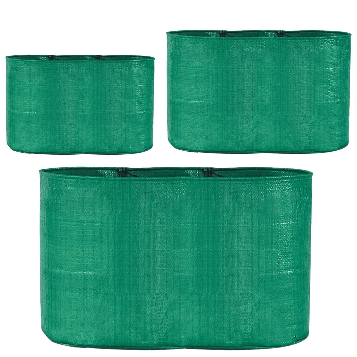 Singhal HDPE UV-Protected Round Plant Grow Bags Combo – 9x12, 15x9, 24x9 Inches (Pack of 9 Bags, 3 Bags of Each Size) for Terrace and Vegetable Gardening - Singhal Mart