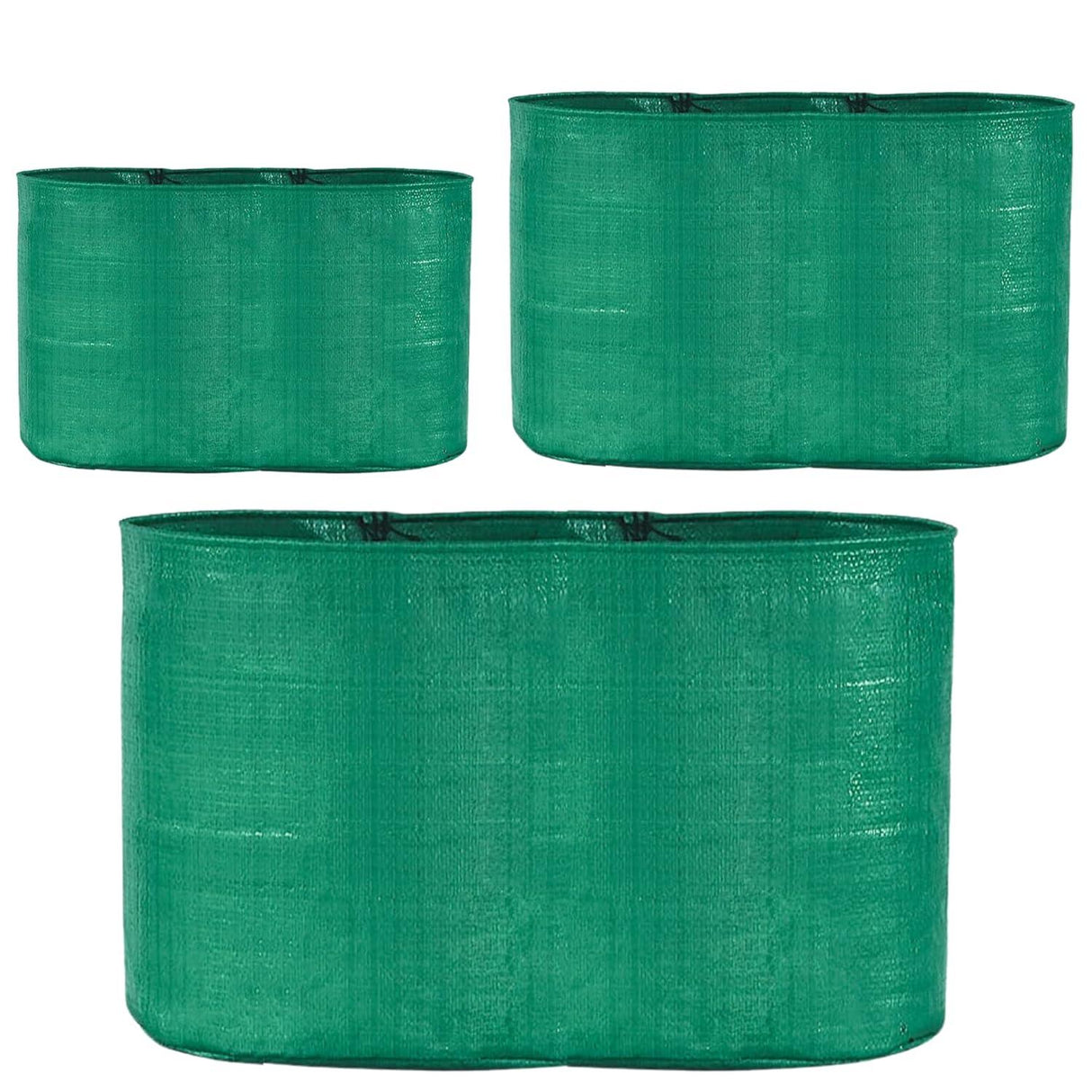 Singhal HDPE UV-Protected Round Plant Grow Bags Combo – 9x12, 15x9, 24x9 Inches (Pack of 9 Bags, 3 Bags of Each Size) for Terrace and Vegetable Gardening - Singhal Mart