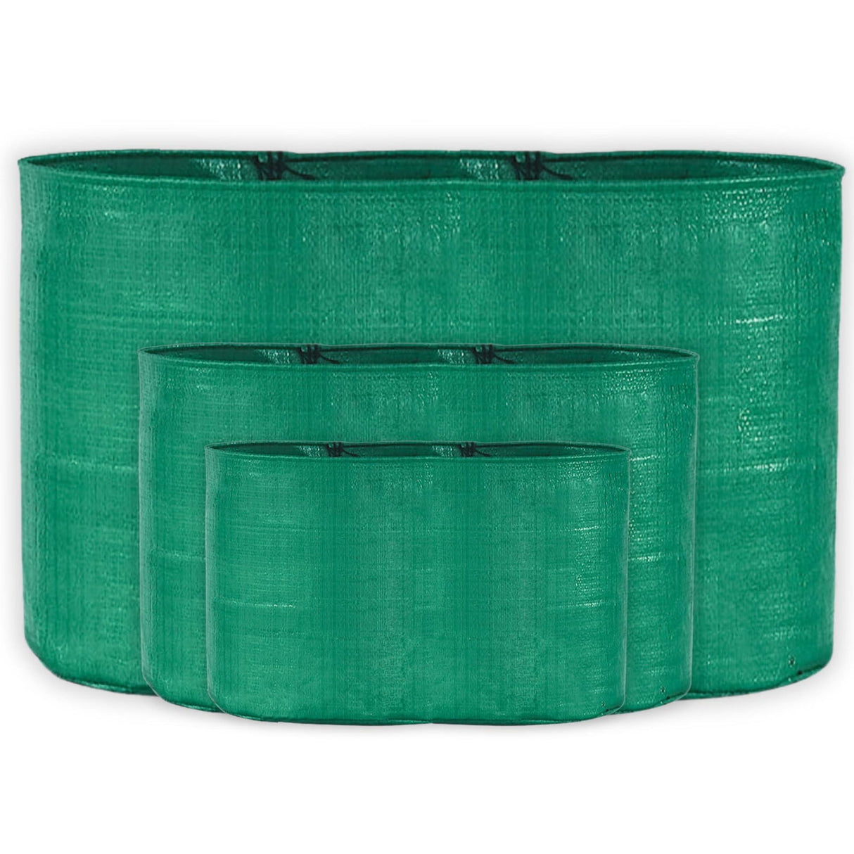 Singhal HDPE UV-Protected Round Plant Grow Bags Combo – Set of 3 (9x12, 15x9, 24x9 Inches) for Terrace and Vegetable Gardening - Singhal Mart