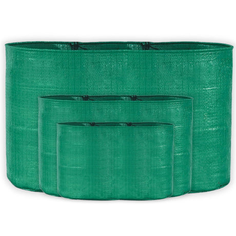 Singhal HDPE UV-Protected Round Plant Grow Bags Combo – Set of 3 (9x12, 15x9, 24x9 Inches) for Terrace and Vegetable Gardening - Singhal Mart