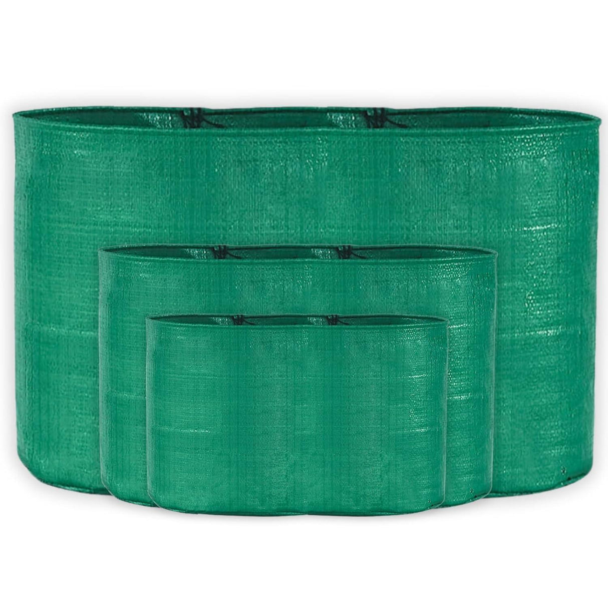 Singhal HDPE UV-Protected Round Plant Grow Bags Combo – Set of 3 (9x12, 15x9, 24x9 Inches) for Terrace and Vegetable Gardening - Singhal Mart