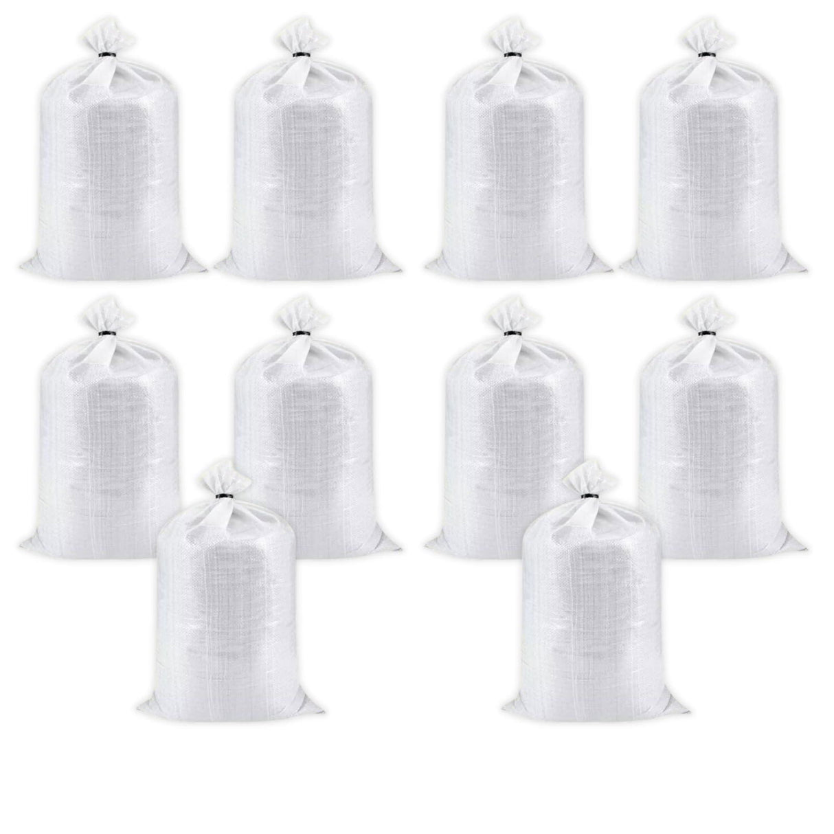 Singhal HDPE White Bags 24×40 Inches, Bora Pack of 10, for Packing Food, Vegetables, Grains, Rice, Sugar, and More. Set of 10 Pieces - Singhal Mart