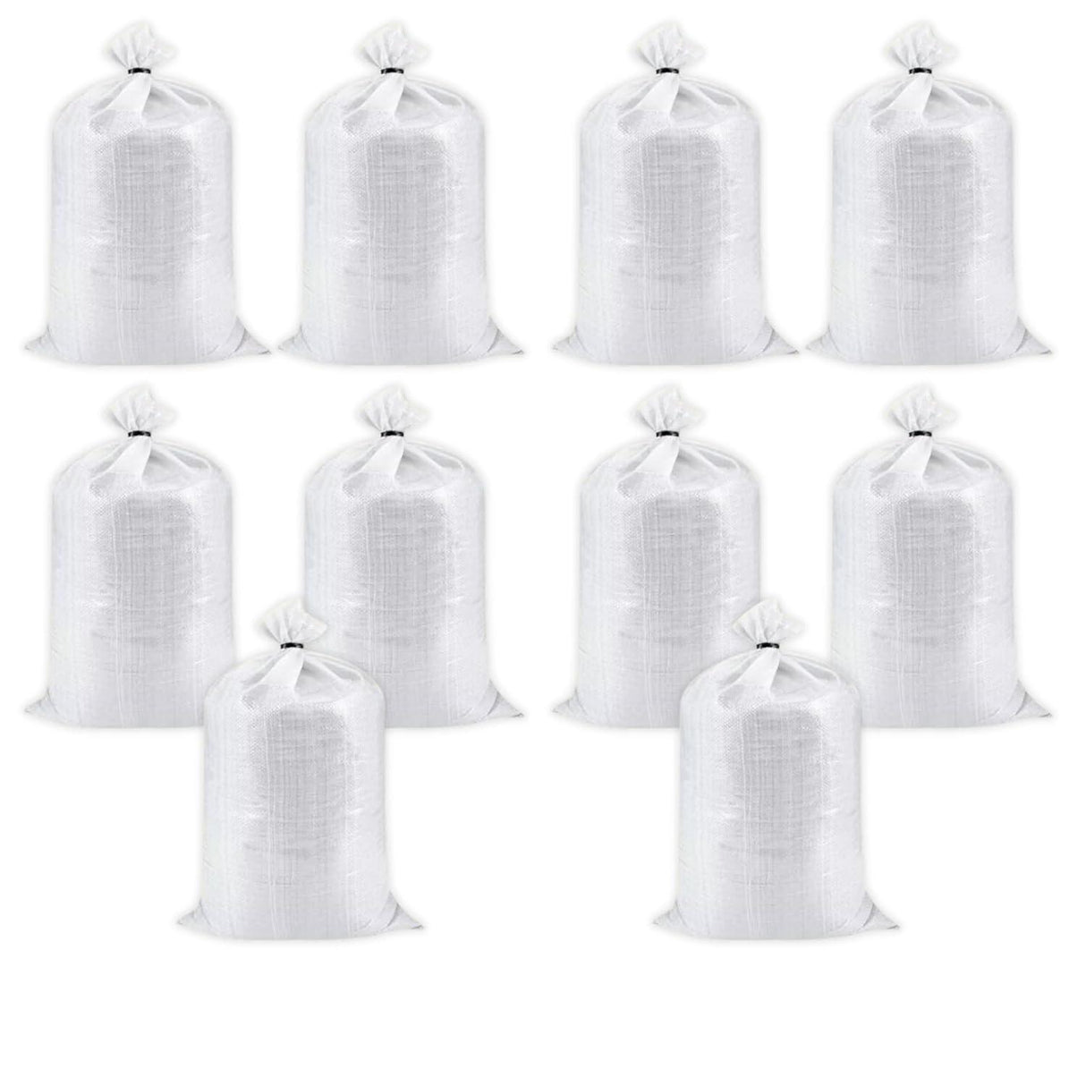 Singhal HDPE White Bags 24×40 Inches, Bora Pack of 10, for Packing Food, Vegetables, Grains, Rice, Sugar, and More. Set of 10 Pieces - Singhal Mart