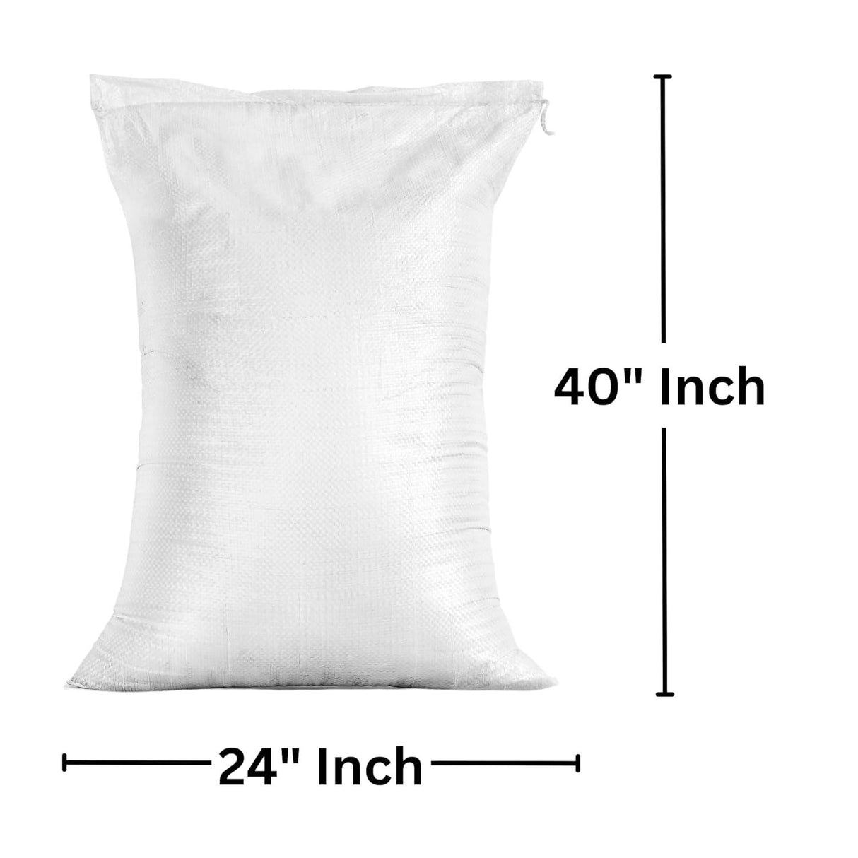 Singhal HDPE White Bags 24×40 Inches, Bora Pack of 10, for Packing Food, Vegetables, Grains, Rice, Sugar, and More. Set of 10 Pieces - Singhal Mart