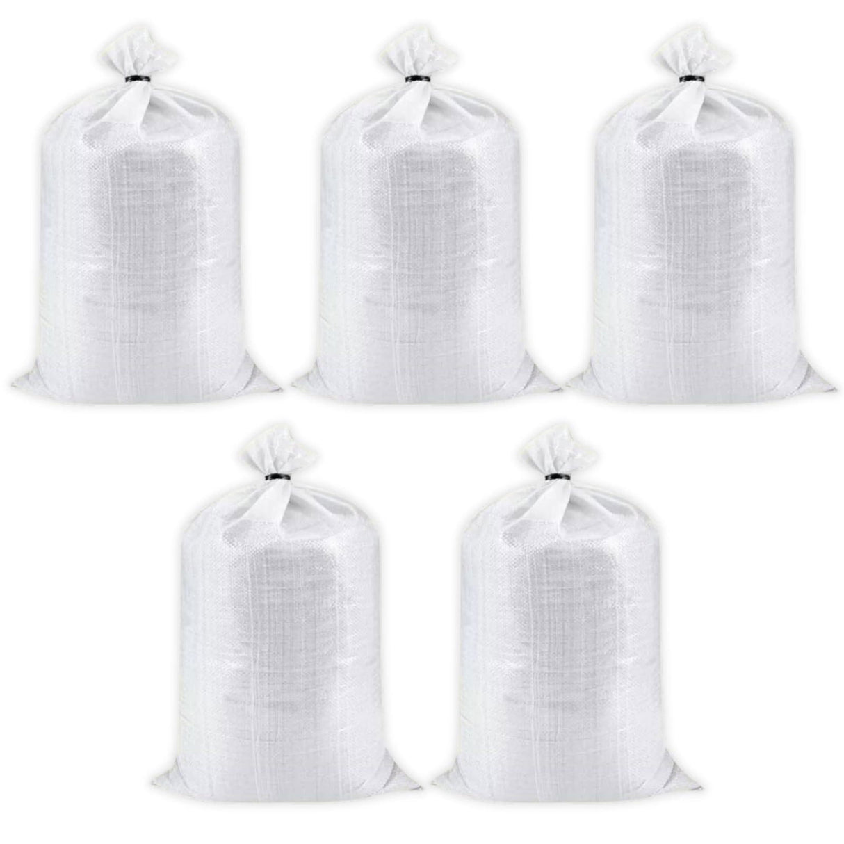 Singhal HDPE White Bora Bags 24×40 Inches for Packing Food, Vegetables, Grains, Wheat, Rice, Sugar, etc. Set of 5 Pieces. Ideal for Storage and Transport - Singhal Mart