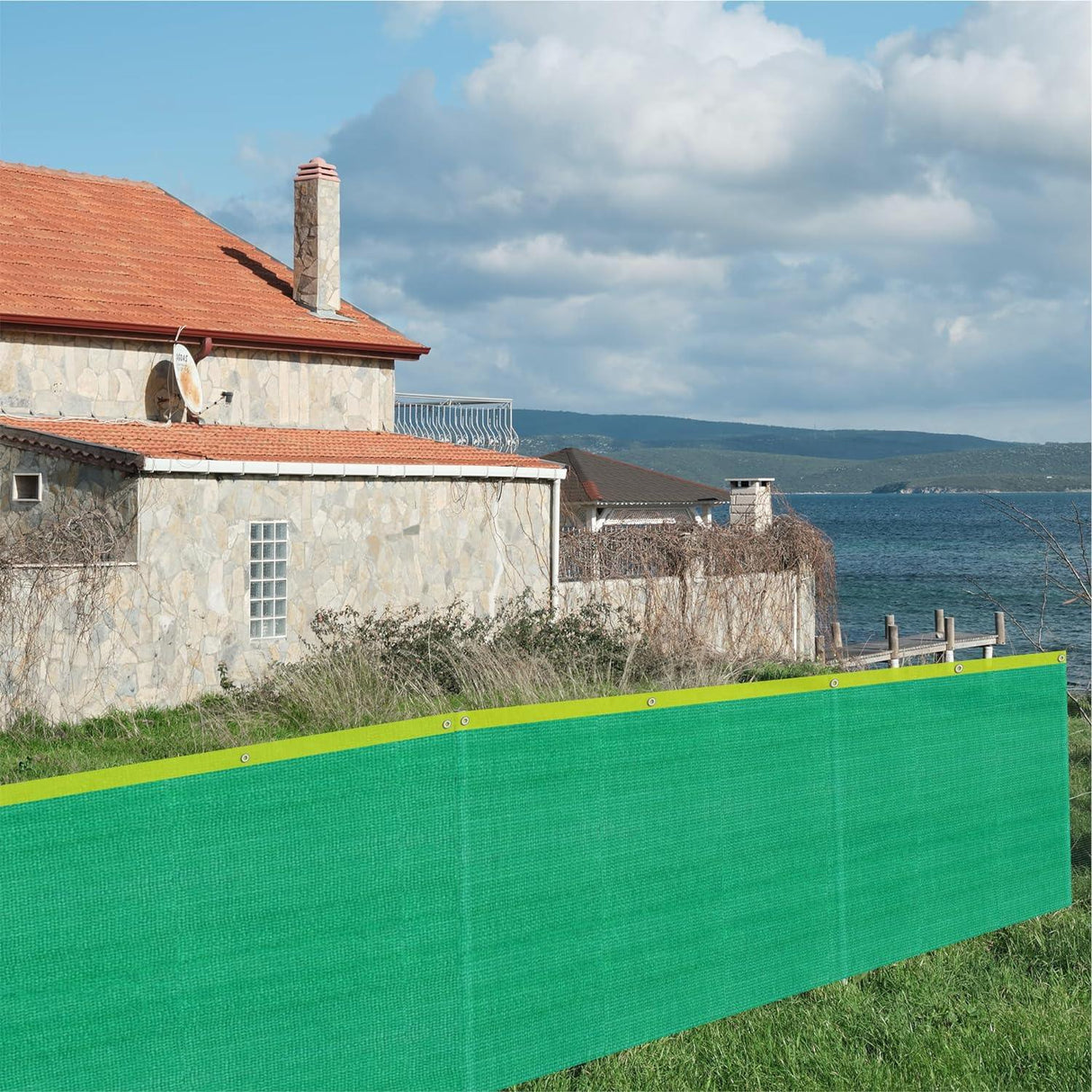 Singhal Multipurpose Shade Net offers 90% UV protection, perfect for gardens, greenhouses, car parking, and balconies. Size: 10x100 Ft - Singhal Mart