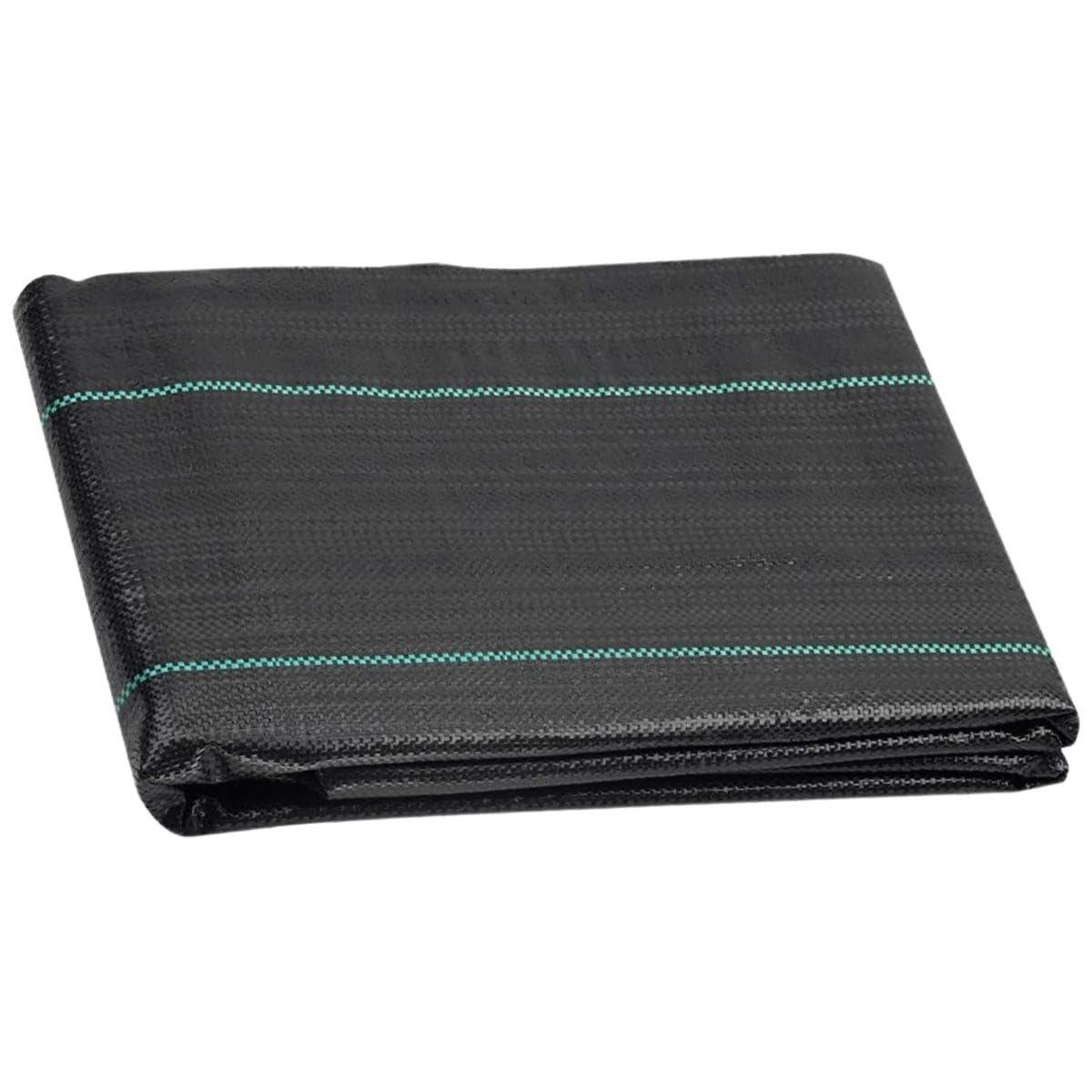 Singhal Premium Garden Weed Control Barrier Sheet Mat 2x3m, Heavy Duty 110 GSM Landscape Fabric for Gardening, Agriculture, Outdoor Projects (Black) - Singhal Mart