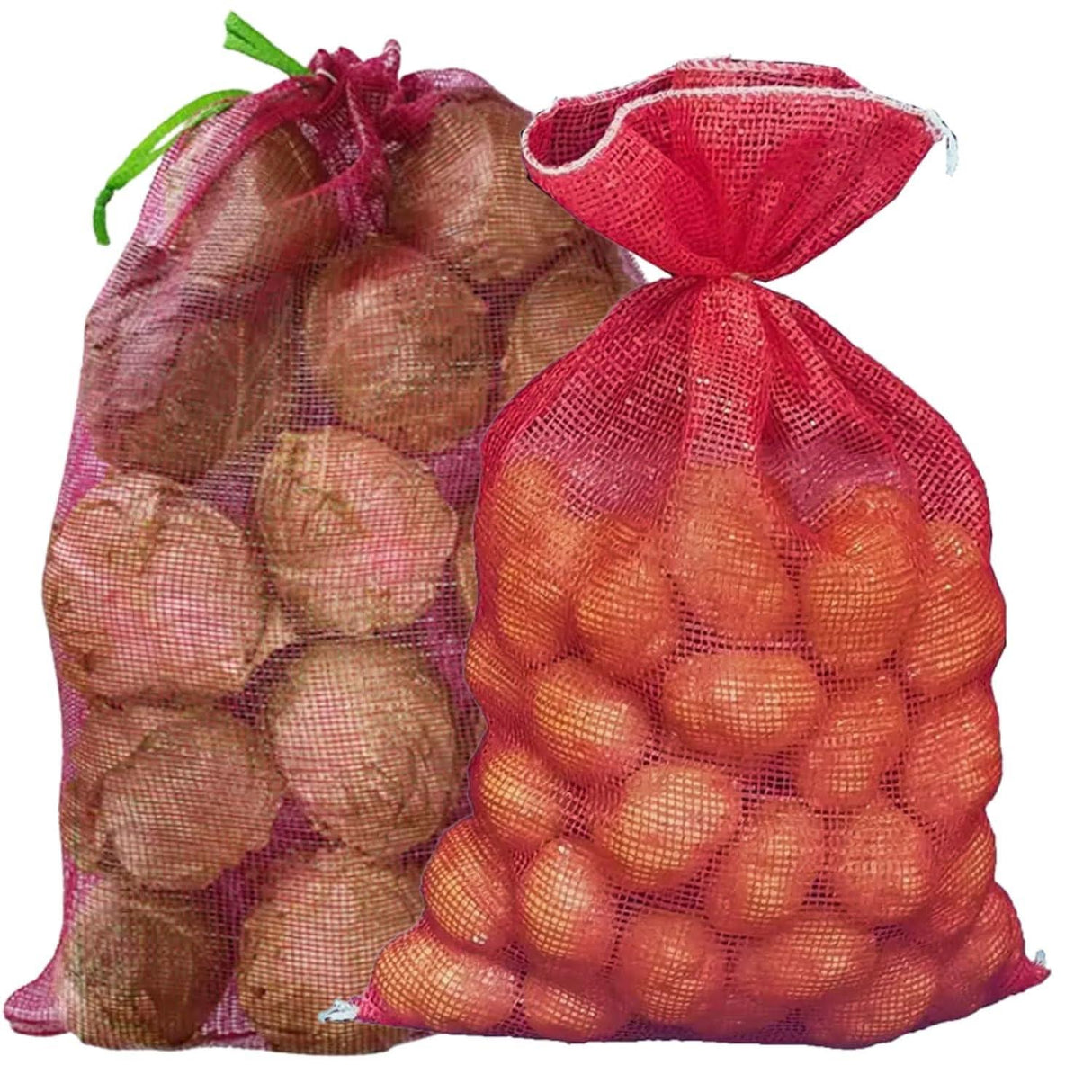 Storage Bags with Drawstring, Magenta (Rani Pink) Color Multipurpose Bora, Bori - Singhal Mart