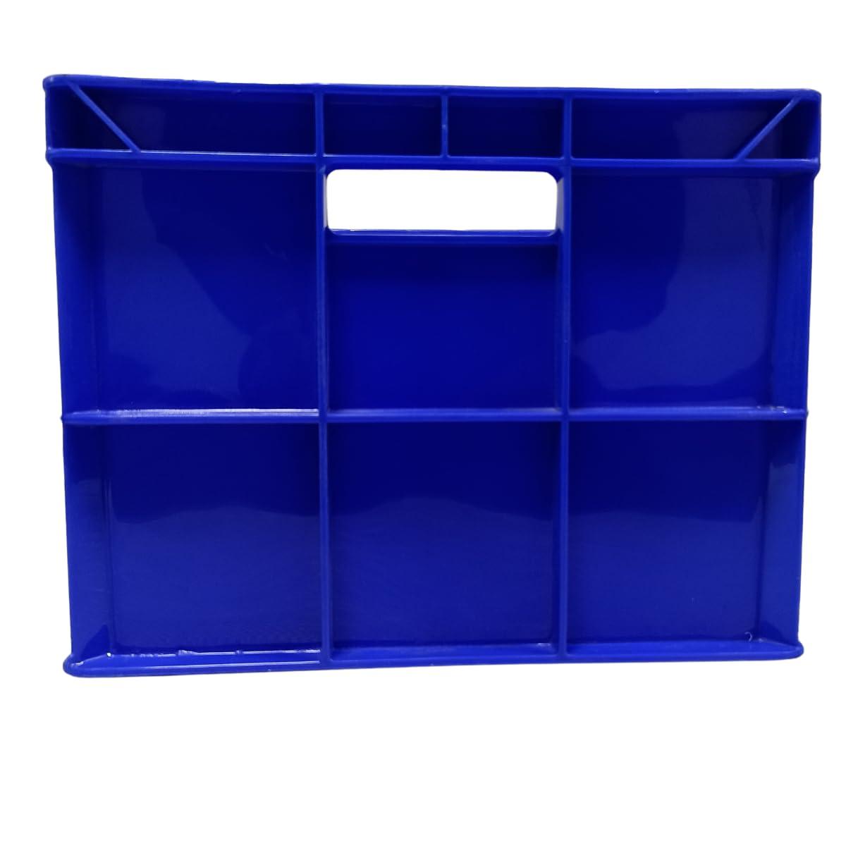 Storage Crates Big Blue Shelf Basket, Storage Bin for Vegetable, Fruit, Milk | 500 x 325 x 250 MM - Singhal Mart