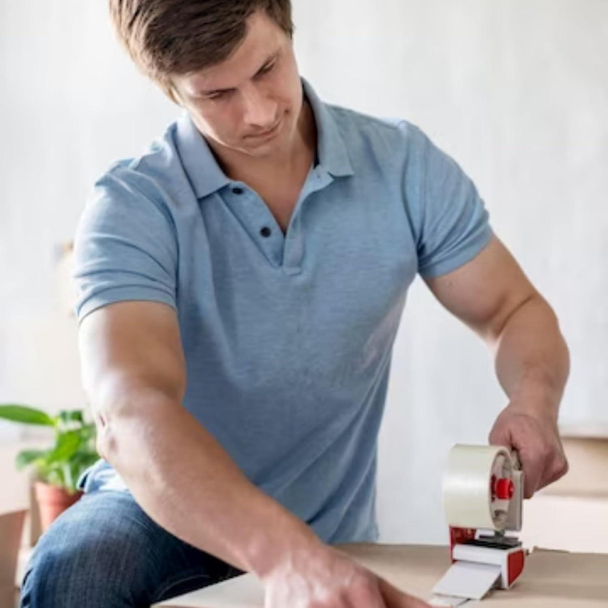 Transparent Cello Tape, 48mm x 65m, Clear | BOPP Adhesive Packing Tape, Set of 6 Rolls - Singhal Mart