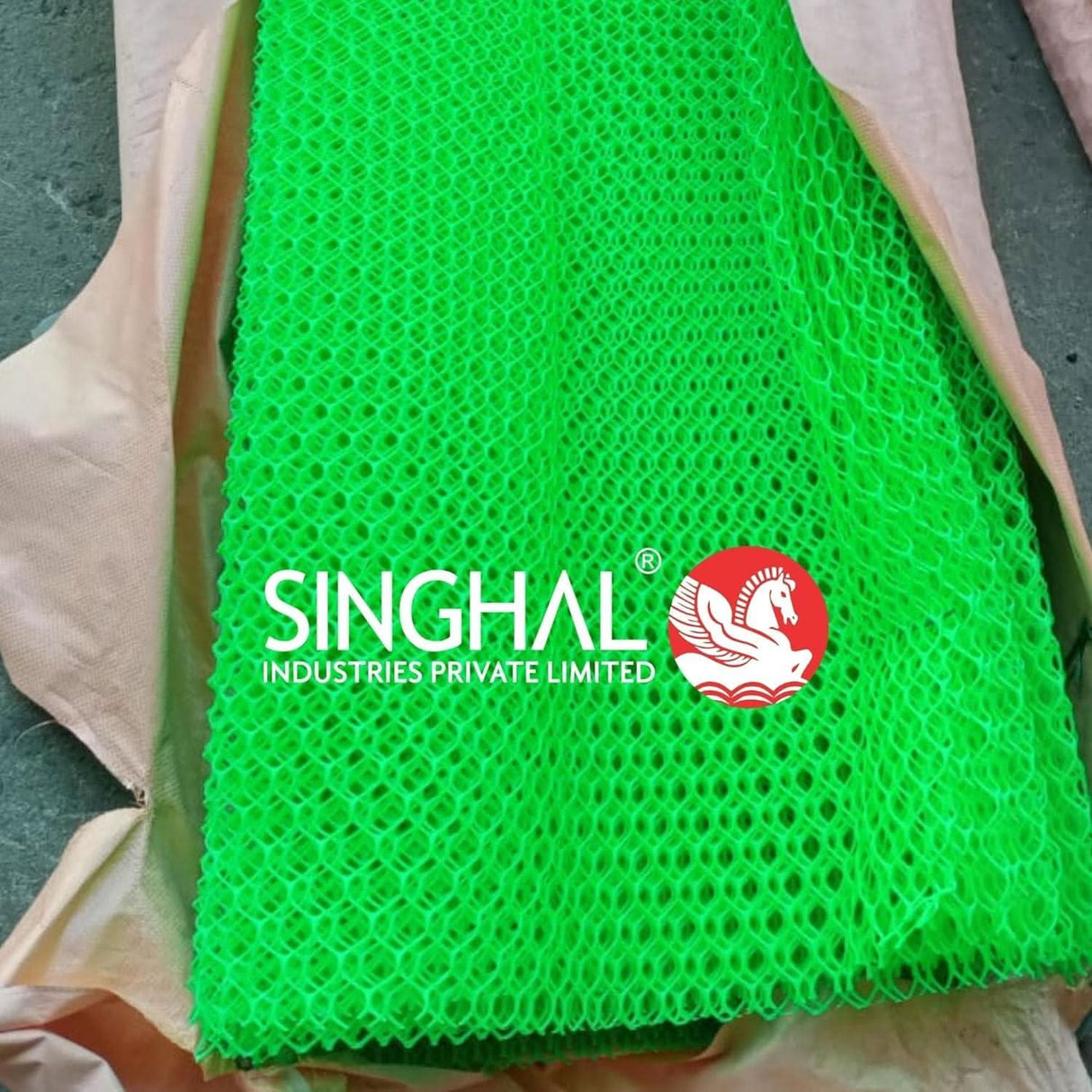 Tree Guard Net, Garden Fencing Net Virgin Plastic Green Color with 1 Cutter and 50 PVC Tag - Singhal Mart