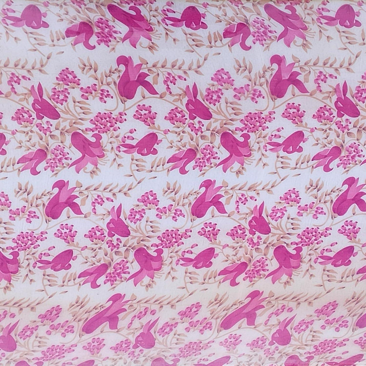 UV-Resistant Polypropylene Sheet – Pink Printed Design for Car Parking, Gates, Grills, Balconies & Privacy (3x10 Feet) – Durable & Stylish Covering - Singhal Mart
