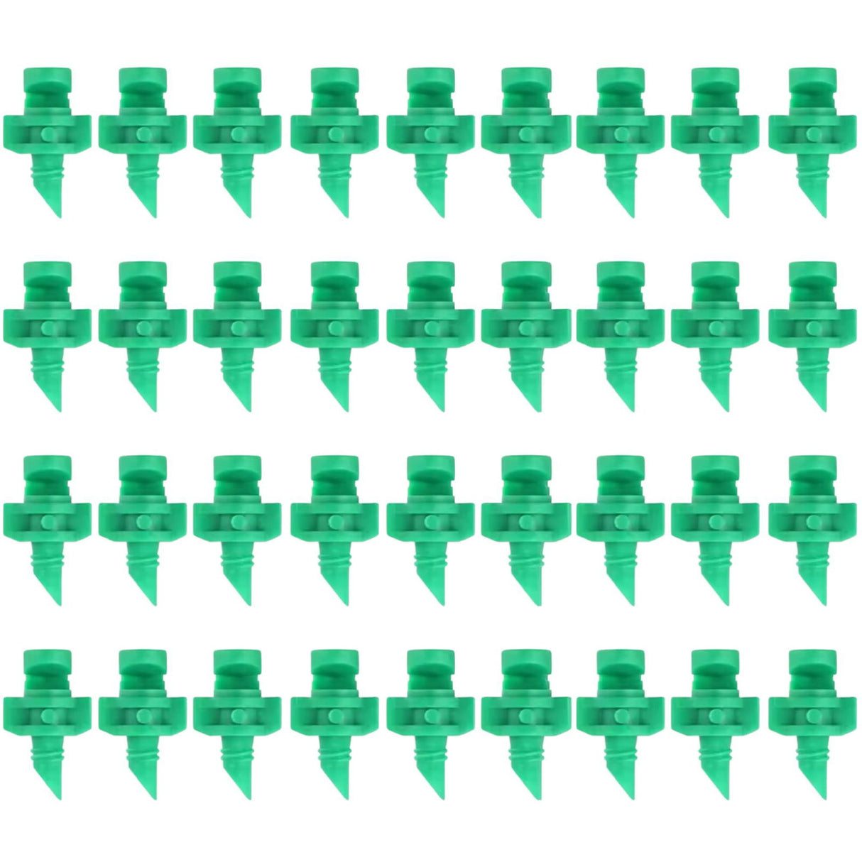 Water Spray Misting Nozzle Pack of 150 – Mini Sprinklers for Garden & Lawn Irrigation, 180-Degree Coverage, Green Plastic Drip System - Singhal Mart