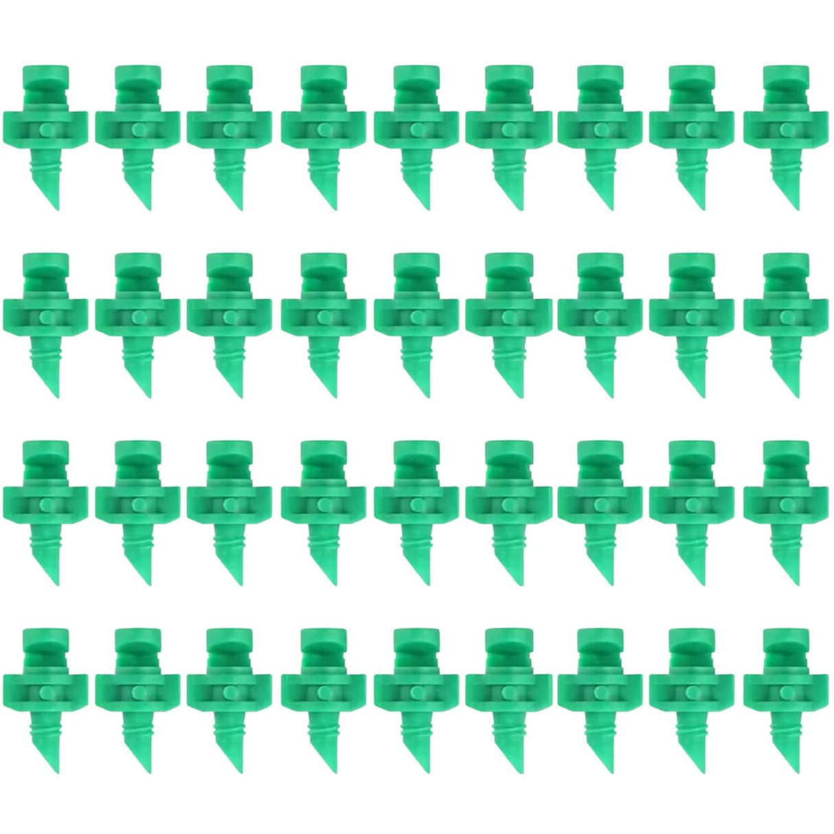 Water Spray Misting Nozzle Pack of 150 – Mini Sprinklers for Garden & Lawn Irrigation, 180-Degree Coverage, Green Plastic Drip System - Singhal Mart