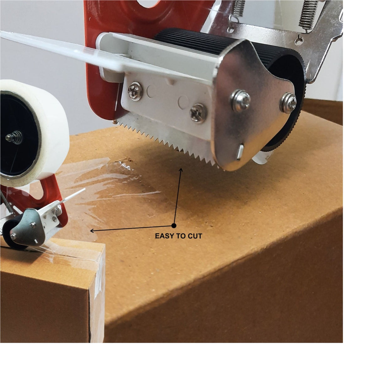 Singhal Heavy Duty Manual Hand Operated Tape Dispenser (50 mm and 2 Inch) with Stainless Steel Blade-Pack of 3