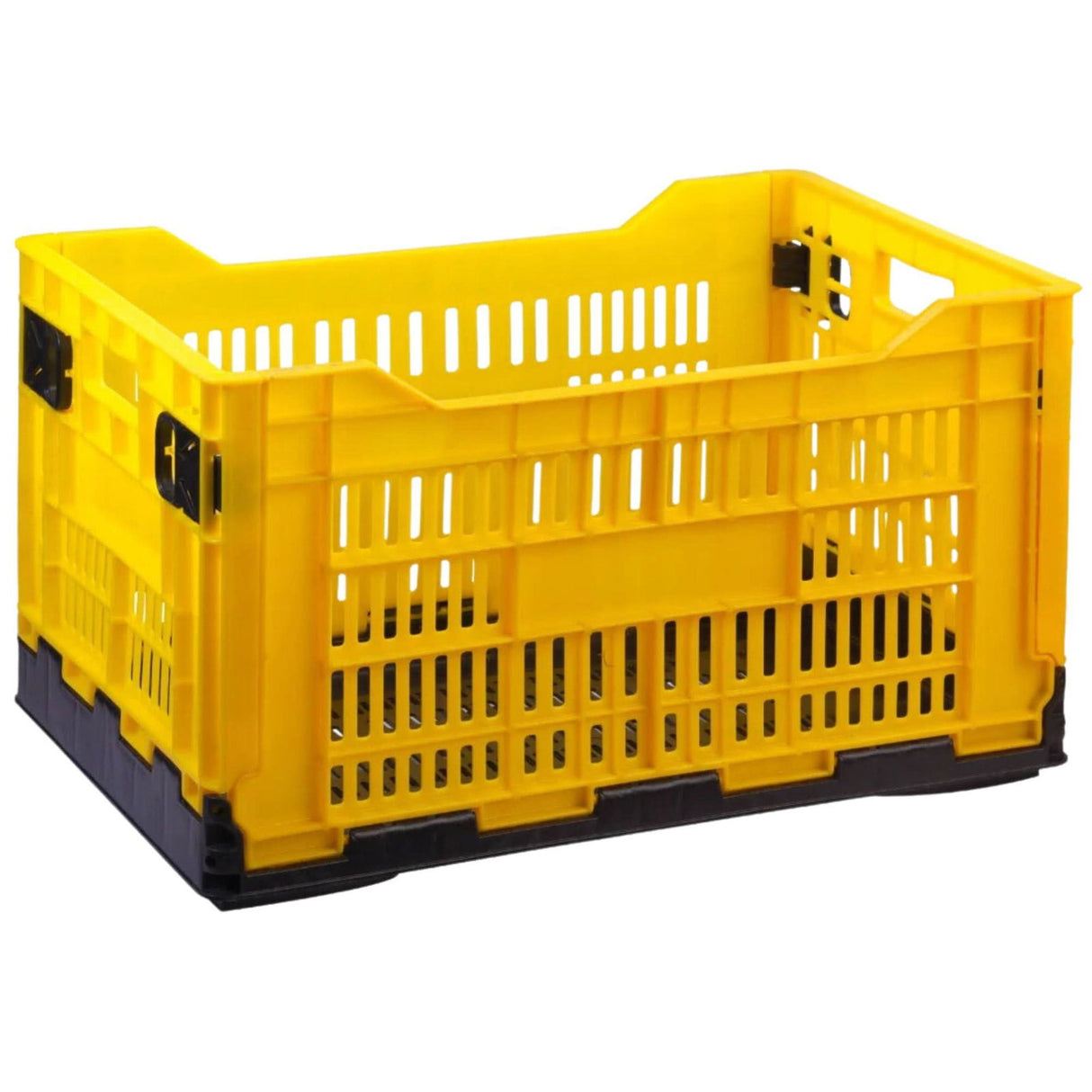 Yellow Collapsible Foldable Basket Multipurpose size 500mm x 325mm x 200mm - Singhal Mart