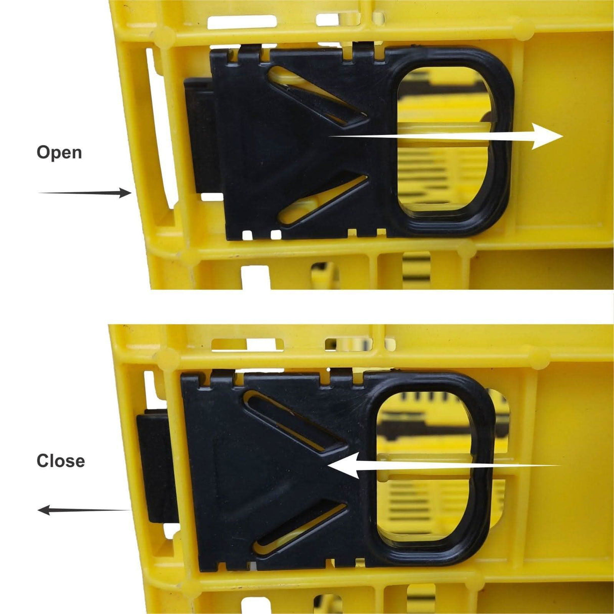 Yellow Collapsible Foldable Basket Multipurpose size 500mm x 325mm x 200mm - Singhal Mart