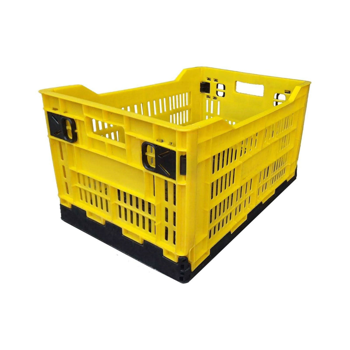 Yellow Collapsible Foldable Basket Multipurpose size 500mm x 325mm x 200mm - Singhal Mart