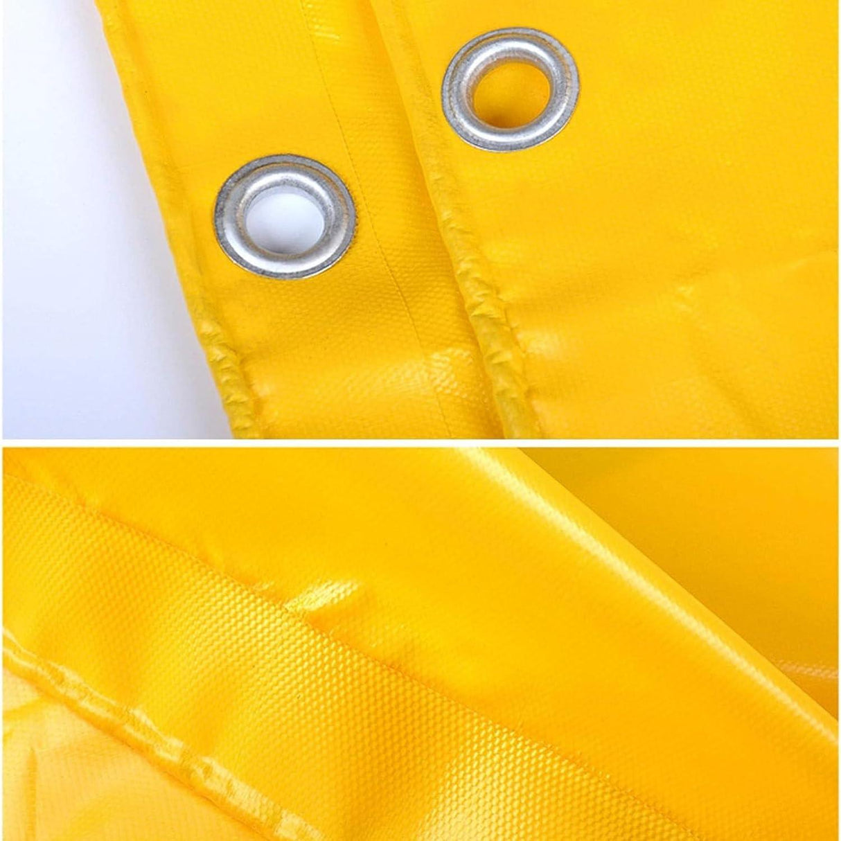 Yellow Tarpaulin Sheet 16x24ft – Heavy Duty, UV Resistant, Reinforced Eyelets, 100% Virgin, 170 GSM Waterproof Tirpal for Tough Conditions - Singhal Mart