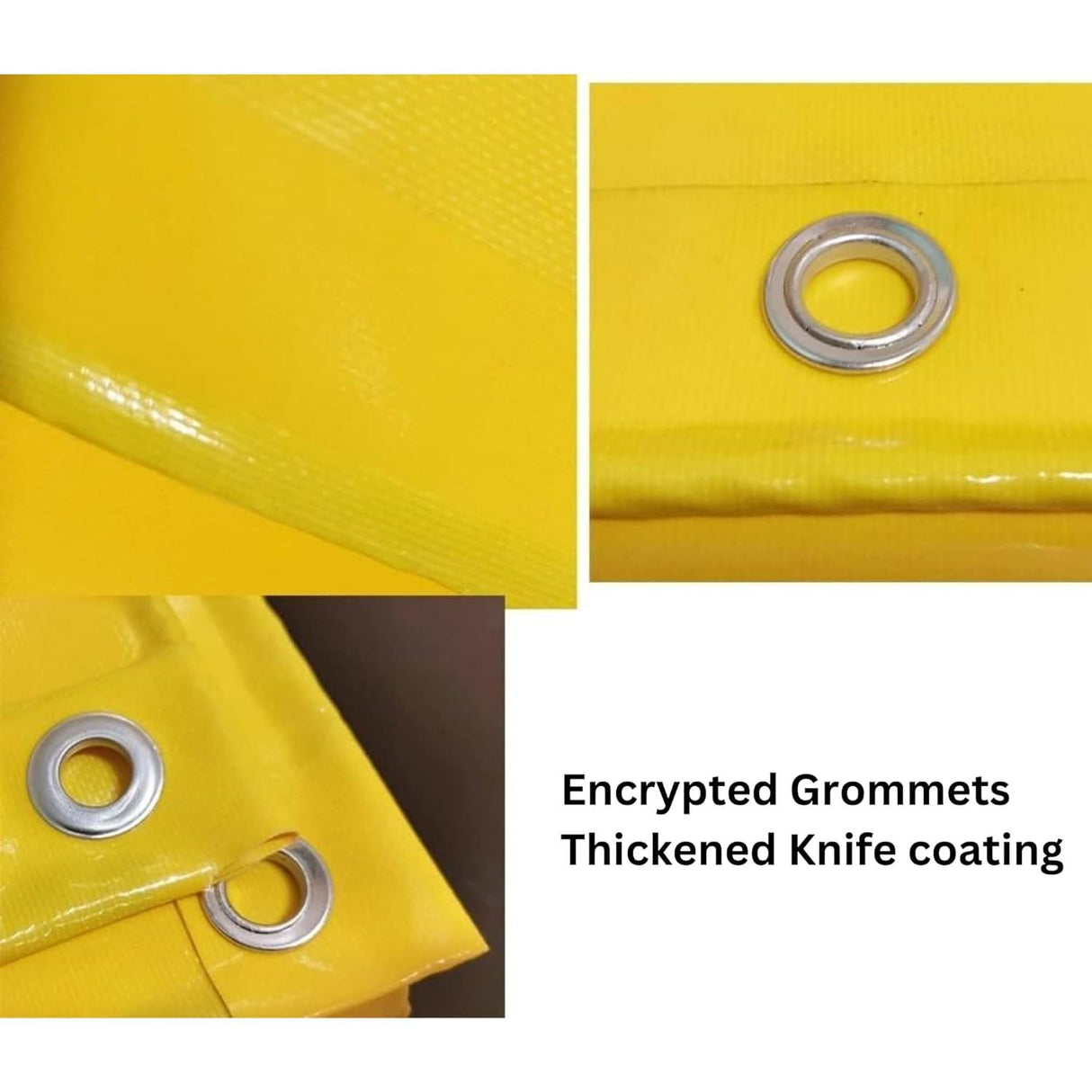 Yellow Tarpaulin Sheet 16x24ft – Heavy Duty, UV Resistant, Reinforced Eyelets, 100% Virgin, 170 GSM Waterproof Tirpal for Tough Conditions - Singhal Mart