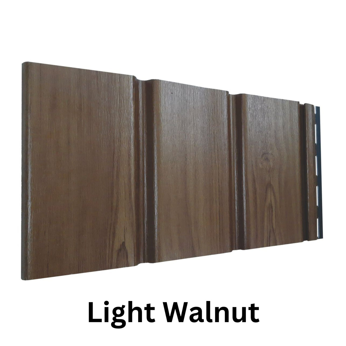 SINGHAL Soffit Panel, Wall Panel/PVC Louver Panel for Wall with Size - 12 Inch (1 Feet) x 10 Ft OR 13 Ft - 1.5 mm/Durable, Lightweight, Stylish Panels for Office/Hotel/Ideal for Walls & Ceilings Pack of 12 Panels - Natural Wood, Grey Wood, Light Walnut