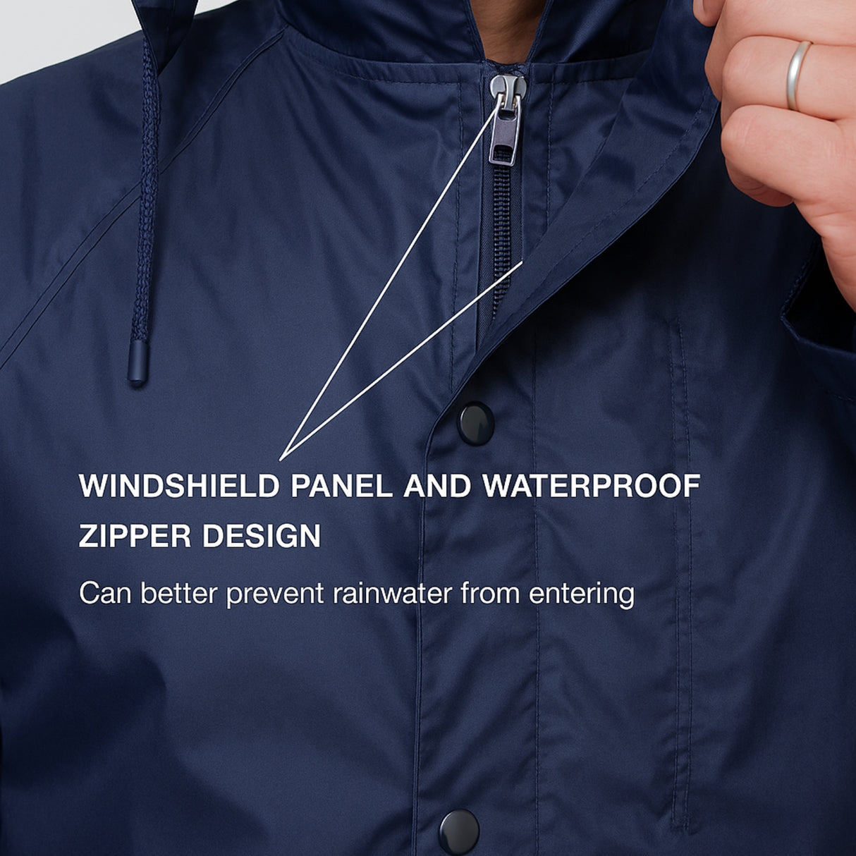 SINGHAL Men Waterproof Raincoat Set with Pants | Full Sleeves Jacket | Double Layered, Hooded | Lightweight & Breathable | Rain Coat Size: L, XL, XXL | Perfect for Monsoon