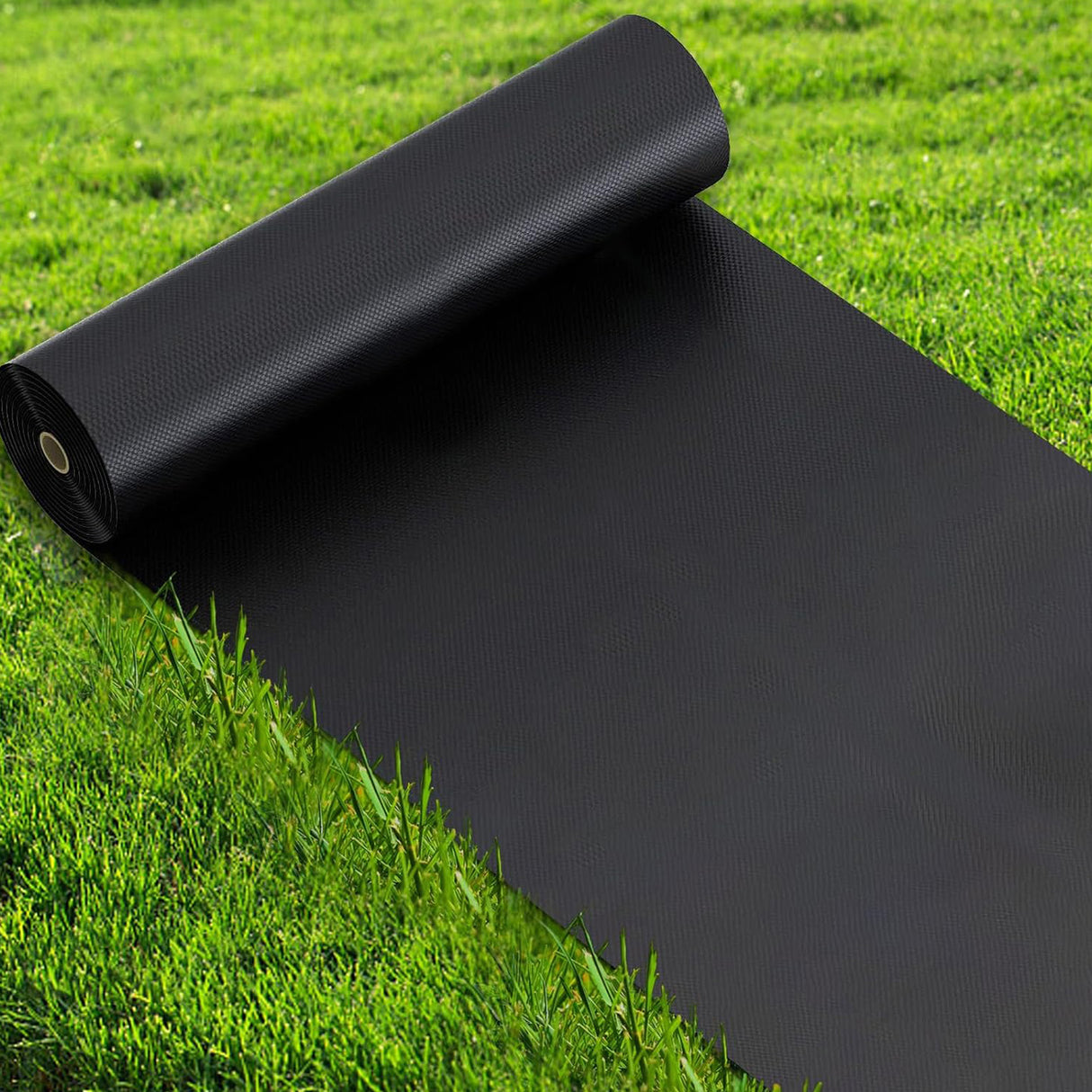Singhal Premium Black Garden Weed Control Barrier Sheet 0.80 Meter Width (2.62 feet) Heavy-Duty Landscape Fabric, Eco-Friendly, Durable Weed Block Mat for Gardening