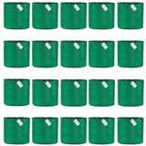 12x18 HDPE UV-protected round grow bags, pack of 20. Green color, perfect for terrace and vegetable gardening. Durable for robust plant growth. - Singhal Mart