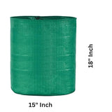 HDPE UV Protected Round Plants Grow Bags, Green Color Ideal for Terrace and Vegetable Gardening